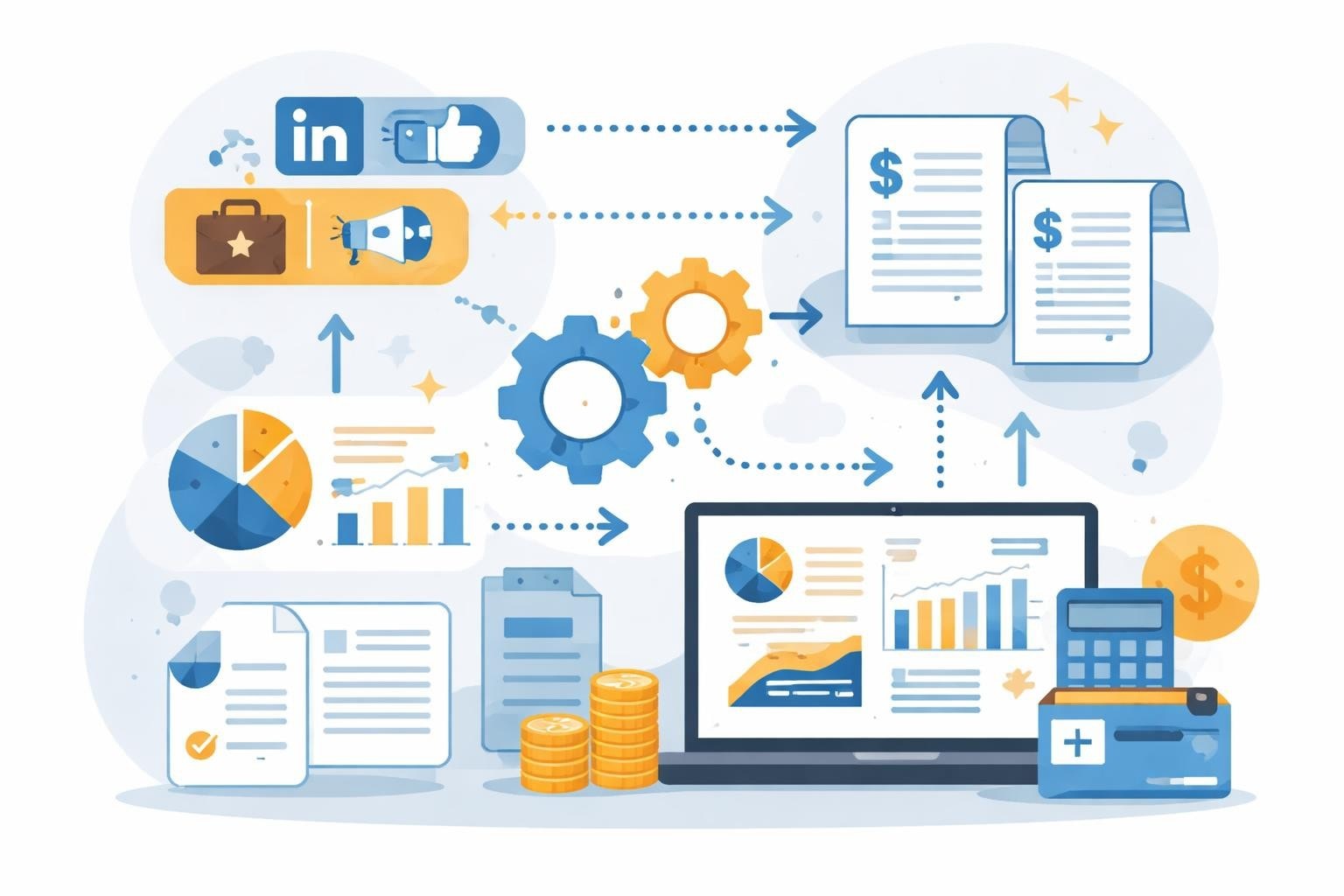 Automatically retrieve and process LinkedIn invoices.